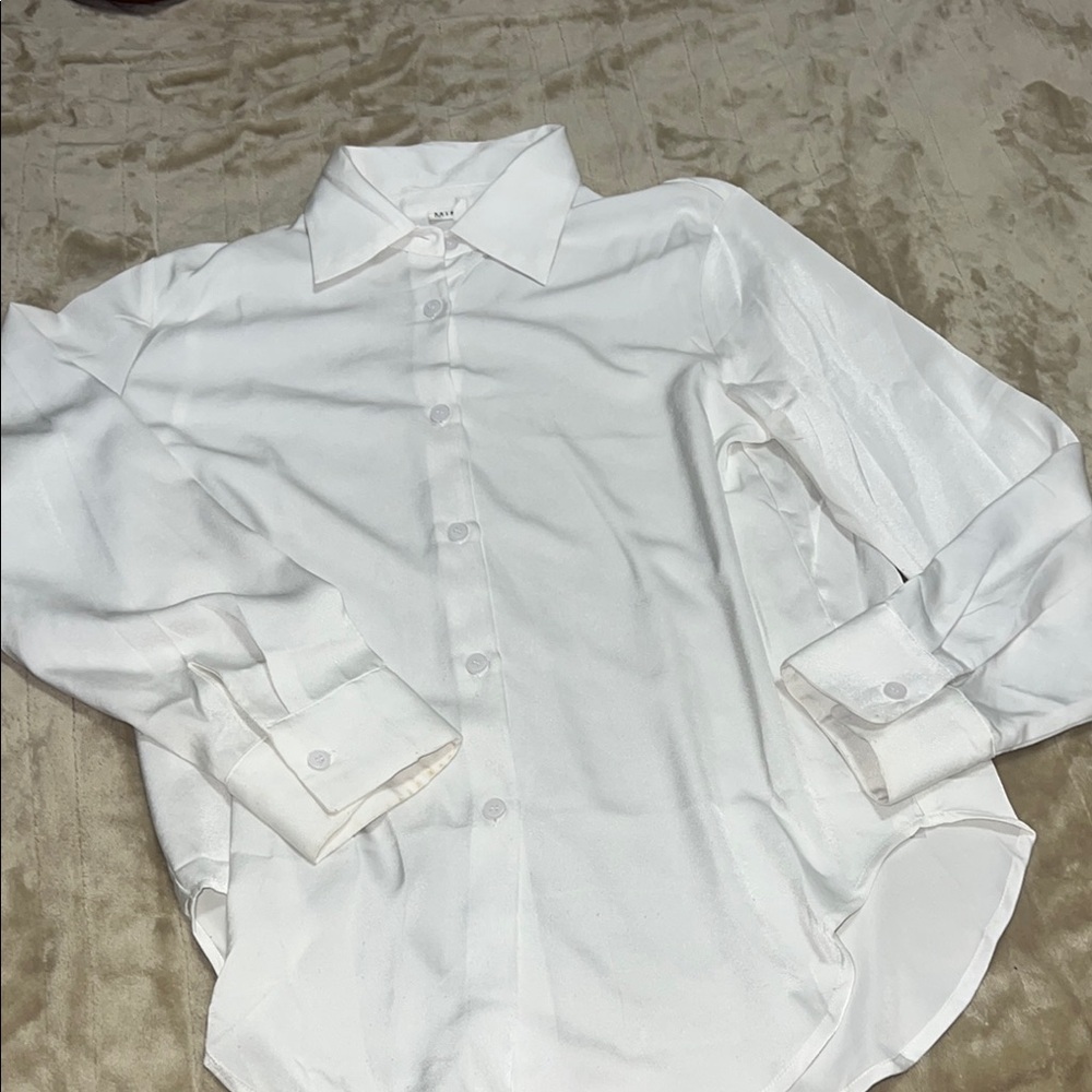 Mimosa brand 100% polyester white shirt #25
